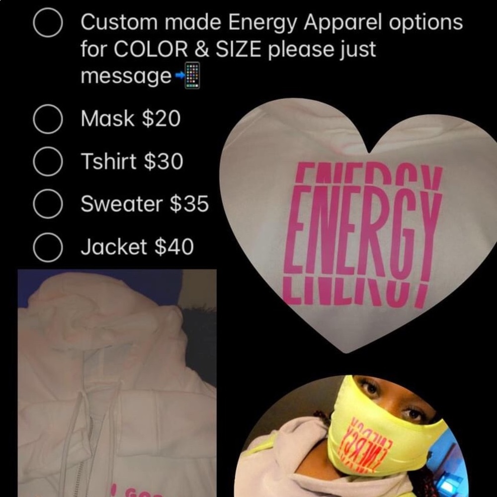Energy apparel